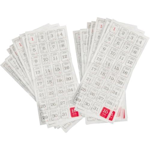 EXCEART Pegatinas de Calendario 24 Piezas Diario de Papel para Planificador, Fáciles de Usar y Escribir Bolígrafos, Ideales para Oficinas y Escuelas