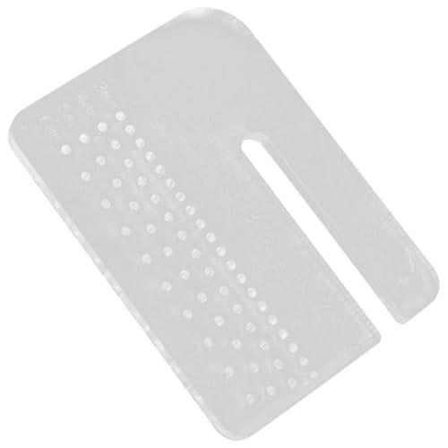 SOLUSTRE Placa Perforadora de Cuero Gruesa Multiusos Herramienta Manual para Sacabocados Plantilla Resistente para Trabajos de Cuero y Cinturones