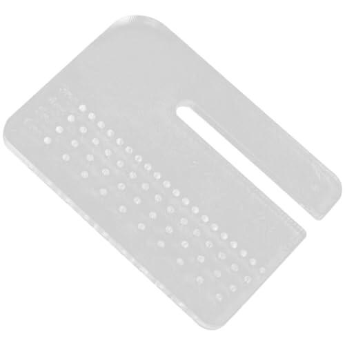 NOLITOY Placa Perforadora de Acrílico para Cuero de 4mm, Herramienta Grande para Proyectos de Cuero Corte y Construcción Artesanal