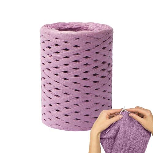 Cinta de para envolver, de papel de rafia - Cinta de rafia de papel de 492 pies | de de yardas para crochet, cinta artesanal para crochet para envolver decoración para arte artesanal