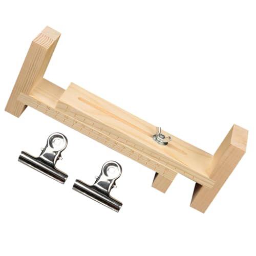 OFFIGAM 1juego Kit para Hacer Pulseras de Madera con Soporte Reforzado Herramienta para Tejer y Fijar Pulseras DIY Incluye Clips Redondos para Manualidades y Decoración Artesanal