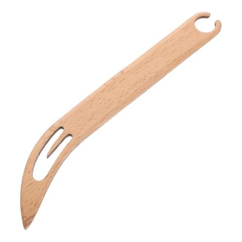 Holibanna Lanzadera de Telar Manual de Madera Herramienta Versátil y Fácil de Usar para Tejer Tapices Adecuado para Principiantes en Manualidades y Tejido DIY