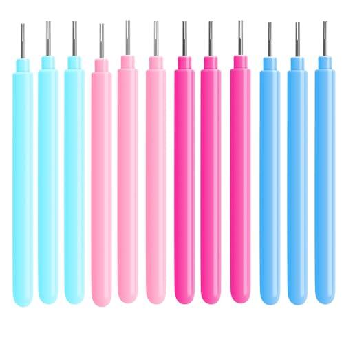 BAOFALI 12 piezas de herramientas de filigranas de papel, bolígrafo de aguja para hacer tarjetas, para manualidades, herramientas hechas a mano, álbumes de recortes y más, 4 colores