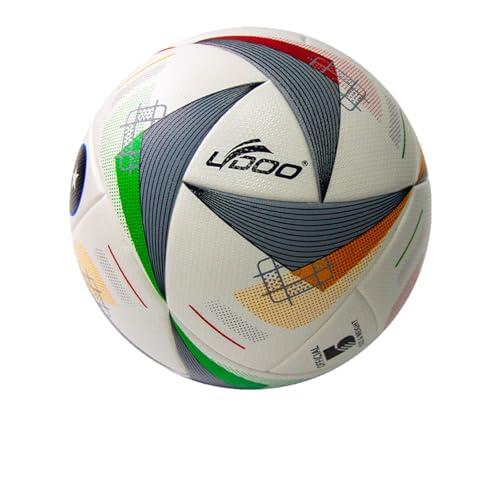 Hixingo Balón de Fútbol Tamaño 5 PVC, Antideslizante y Resistente, Apto para Niños Jóvenes Adultos, Uso Interior y Exterior, Perfecto Regalo Deportivo (Blanco)