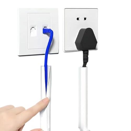 Kivivaka Cable de PVC de 15 mm para montaje en el suelo, cubierta de cable para el hogar, oficina, ocultación, 6 m