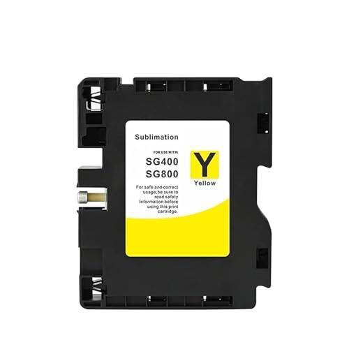 Genérico Cartuchos de Tinta de sublimación SG400 SG800, Transferencia de Calor, compatibles con Sawgrass, compatibles con Ricoh SG3100 3100SNW SG3100 SG2100 SG2010L SG3110(Y)