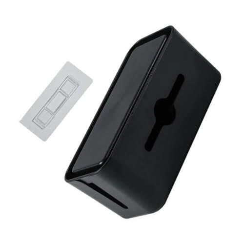 PHENOFICE Caja Organizadora para Cables Eléctricos y Cable de Carga en Abs Negro Funcional y Fácil de Usar para Oficina y Hogar Mantiene los Ordenados y Seguros