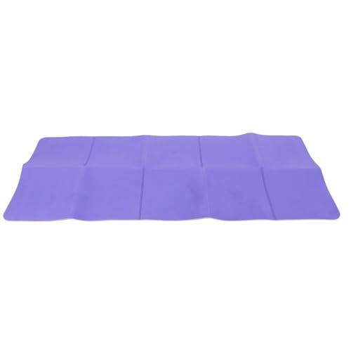 Keenso Estera de Fitness, Estera de Entrenamiento Plegable de TPE con Diseño Antideslizante de Doble Cara, de Ejercicio Compacta para Entrenamiento de Gimnasio en Casa, Oficina, de Baile y Uso en