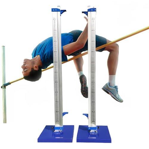 Soporte de Salto Alto, Marco de Atletismo de aleación de Aluminio de Altura Ajustable, Base con Ruedas portátil para Uso en competición de Entrenamiento Deportivo Escolar