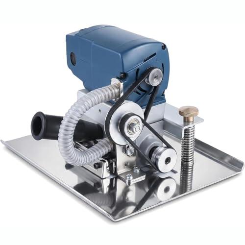 Máquina eléctrica para cortar alfombras y moquetas, 500 W, portátil, plana, con cuchilla de 3 pulgadas, profundidad ajustable, tijeras de acero para cortar alfombras y moquetas de alta velocidad