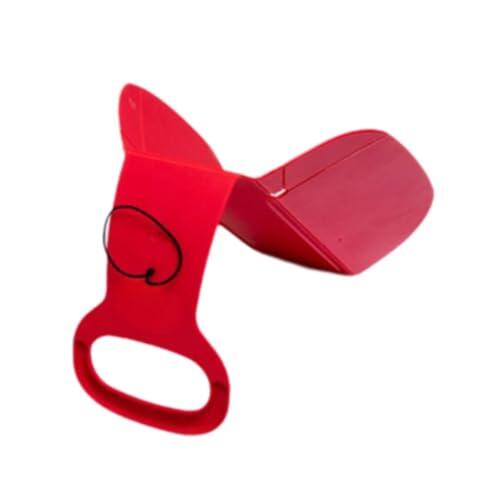 KTUXZCI Trineo de Nieve portátil para niños y Adultos, Juguete de Invierno, Tabla Deslizante de césped, Trineo de Nieve, Actividades al Aire Libre e, Rojo