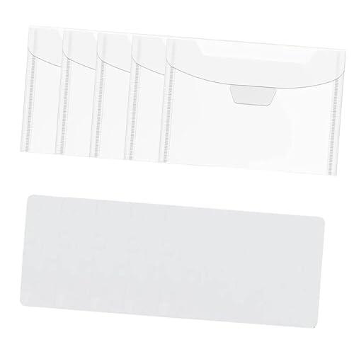 RCULWPLP 10 Piezas Paneles de Almacenamiento de Sellos Plásticos Reseñables Bolsas para Troqueles y Tarjetas Función Doble Cara Adecuado para Regalos y, 5 Uds.