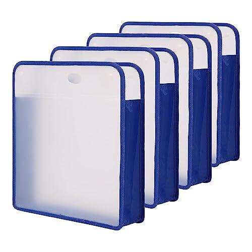 YGBWAOV 4 Uds Almacenamiento de Papel para áLbum de Recortes,Organizador de Almacenamiento Papel áLbum de Recortes Transparente para Papel 12X12,áLbum de Recortes,Fotos, Manualidades