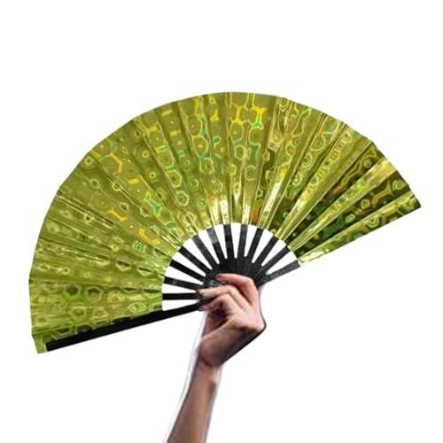 Ventilador de mano plegable grande, ventiladores de mano para mujeres plegables - Barny Fan Craft for Women - Propiedades de fotos japonesas chinas Accesorios de para decoraciones de boda de cosplay d