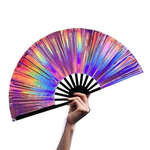 Ventilador de manos plegable, ventiladores plegables de mano, Mujeres plegables de fans de fans, Propiedades de fotos japonesas chinas Accesorios de para decoraciones de boda de cosplay de baile