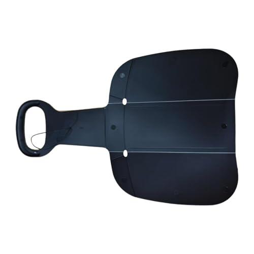 QLECXZI Mini Trineo de Nieve portátil para niños y Adultos, Juguete de Invierno Ligero con Tabla Deslizante de césped, Trineo de Nieve, Divertido Regalo de, Negro