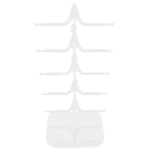 Homoyoyo Expositor de Gafas de Plástico Blanco para Organizar y Mostrar Gafas de Sol y Graduadas en Casa Diseño Compacto y Funcional