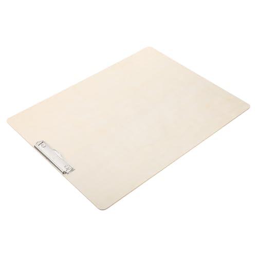 CRAFTHROU Portapapeles de Dibujo Portátil 40x30 Cm Tablero de Madera Clip Fuerte para Bocetos y Pintura, Pizarra de Dibujo para Estudiantes y Uso en Exteriores