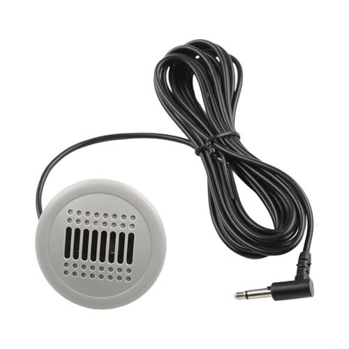 Bordfly Micrófono de coche de montaje externo, micrófono de coche de 3,5 mm para radio de coche Android con cable adecuado para BMW para Mercedes grabación de sonido práctica para sonido claro