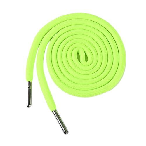 Cordón para Pantalones 1/3/5 Uds. 135cm 6mm cordón Redondo Trenzado Pantalones de chándal Cintura Cuerda Sudaderas con reemplazo(Fluorescent Yellow,1Pc)