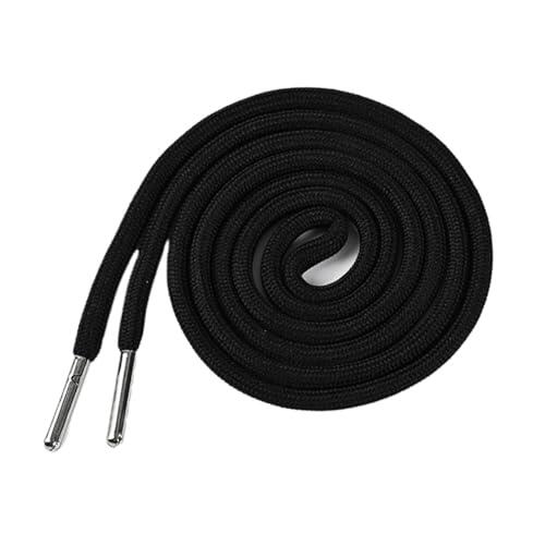 Cordón para Pantalones 1/3/5 Uds. 135cm 6mm cordón Redondo Trenzado Pantalones de chándal Cintura Cuerda Sudaderas con reemplazo(Black,1Pc)