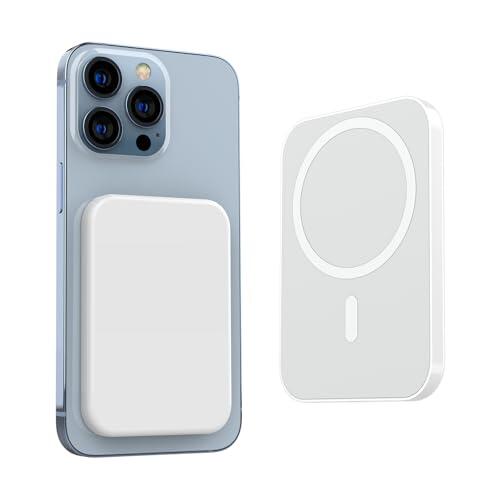 Power Bank Inalámbrico Magnético 5000mAh, 15W Mini Bateria Externa Magnetic
