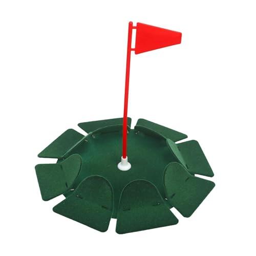 KTUXZCI Ayuda para el Entrenamiento de putters de Golf, asta de Bandera de Terciopelo, Divertida Experiencia con Taza de práctica de Putt para Mejorar Las