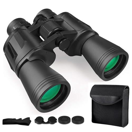 Sevitini Telescopio monocular, 12X50 HD Monoculars para Adultos, BAK4 Prisma y Lente FMC Monoculars, Catalejo Monocular para Observación de Aves y Vida Silvestre (2Negro)