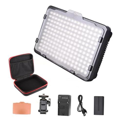 Milageto Luz LED para Cámara Lámpara Suplementaria Portátil Ajuste de Color Y Disipación Eficiente Adecuada para Fotografía de Bodas Conferencias Grabaciones E, Estilo c
