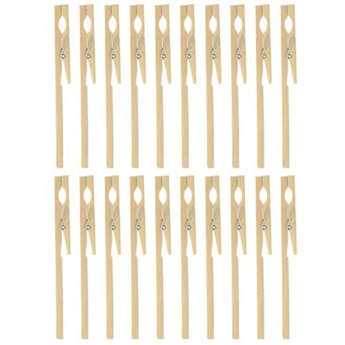 MAGICLULU Pinza Piezas Ligero para Laboratorio al Calor Diseño 20 para y Tubo de de Bambú Natural, Resistente Ensayo Uso Escolar