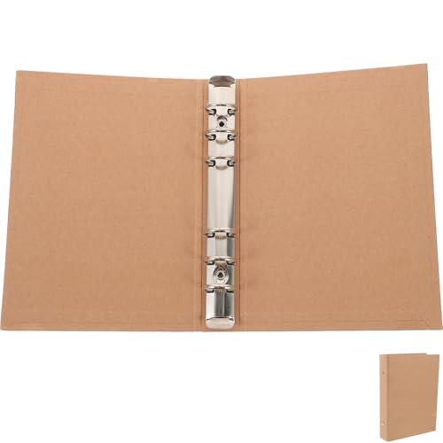 DOITOOL Carpeta de Papel Kraft Marrón Cubierta de Cuenta de Mano Resistente, Ligera y Fácil de Limpiar, Adecuada para Diario de Viaje y Escritura Creativa