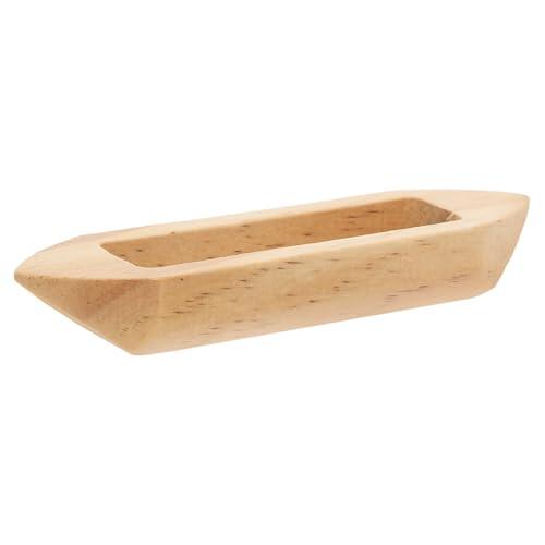 LAPYAPPE Modelo de Barco Miniatura de Madera Natural Decoración Rústica para Hogar Ornamento Resistente y Realista para Sala Café o Dormitorio Artesanal Duradera