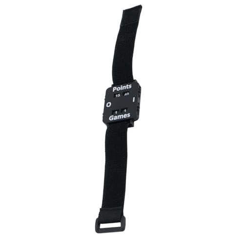HOMOBABE Reloj Contador de Golpes para Tenis y Pickleball, Pulsera Negra Ajustable Construcción Duradera para Partidos al Aire Libre y Entrenamientos