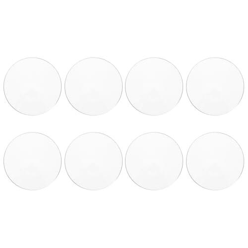 HAKIDZEL 10piezas Vidrio de Reloj para Laboratorio Transparente Diseño de Alta Visibilidad para Experimentos Químicos y Clases de Química Duradero y Práctico para Uso Escolar