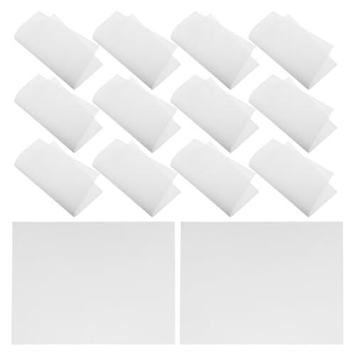 Healeved 60 Piezas Papel Secante Blanco para Prensar Flores y Hojas, Ultrafino y Transpirable, 60 Hojas para Proyectos de Prensado y Arte Floral DIY