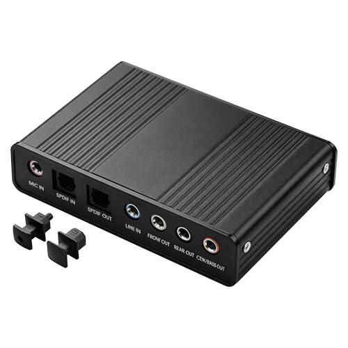Análisis Técnico de la Tarjeta de Sonido Externa SinLoon USB 5.1 con Óptica SPDIF