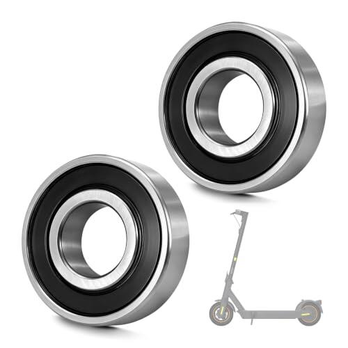 Cojinete de motor delantero compatible con Ninebot Max G30/G30D, 2 piezas para patinete electrónico, material de sellado resistente, reducción de vibraciones, repuesto confiable, fácil montaje