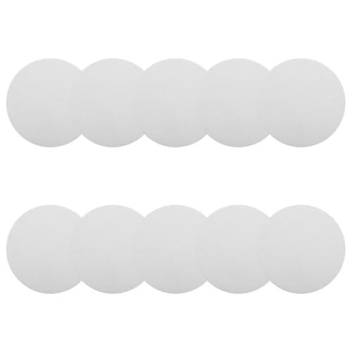 TEHAUX 10 Unidades Papel Aislante de Fibra Cerámica Blanco para Alta Temperatura, Resistencia Térmica y Aislamiento , Forma Redonda 120mm para Hornos y Fusión de Cerámica