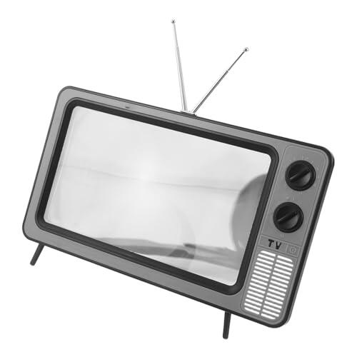 COHEALI Amplificador de Pantalla para Celular Forma de TV Retro en Acrílico y Abs, Mejora el Confort Visual y Aumenta el Tamaño para Entretenimiento Hogar