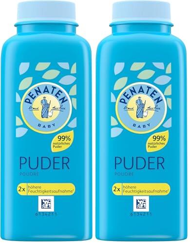 Penaten Polvo natural para bebés con aloe y vitaminas (1 x 100 g). Protege la piel sensible, absorbe la humedad y mantiene la piel seca. Dermatológicamente confirmado, 99% ingredientes de origen