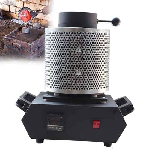 1600W Digital Melting Furnace 3KG Gráfico Ciáscuto Kit de Cructa Caliza a 2102oF Para el deslizado de aluminio de plata de oro con PID de control de temperaturas fáciles Diseño estable para aficionado