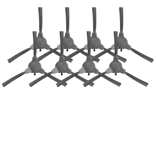 EaseSunny 8 cepillos laterales, piezas de repuesto, herramientas de limpieza de esquinas, cerdas de nailon duraderas, fácil de instalar, para robot aspirador Oulemei OLM-XCY015, accesorios
