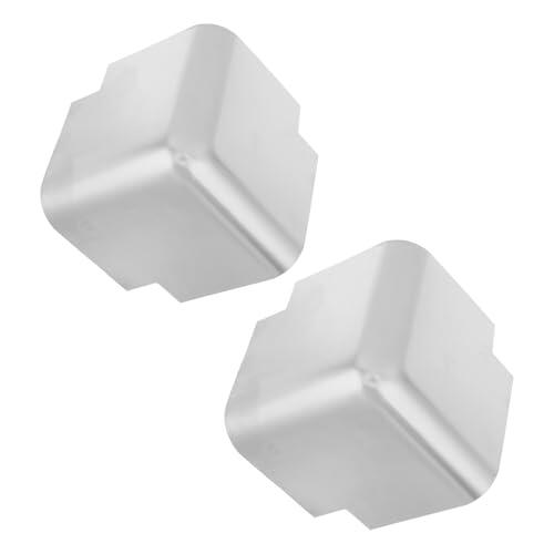 Luxshiny 2 Piezas Protectores Intemperie Esquinas de Aleación para de Aluminio de Resistencia Fácil Instalación de Larga Distancia Camiones en y para Contenedores y Cajas de Herramientas