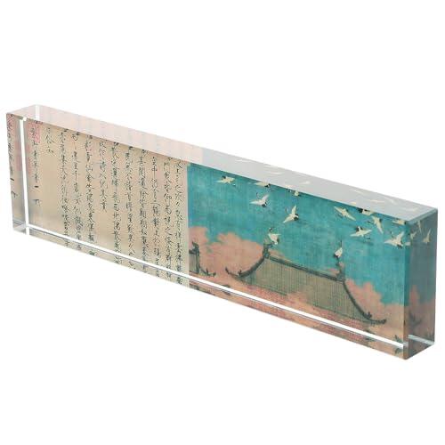 Toyvian Sujetapapeles De Cristal Transparente Para Practicar Caligrafía Pintura y Dibujo Como Herramienta Para Escritura y Decoración De Materiales De Pintura