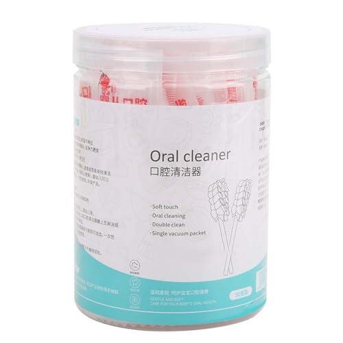 30 cepillos de dientes para limpiar la lengua del bebé, limpiador bucal desechable, cepillo de dientes de gasa suave para recién nacidos, cuidado dental para bebés de 0 a 3 años