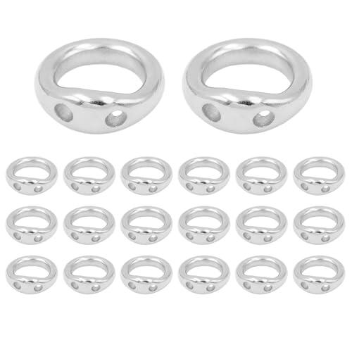 Riaisttd De Creación De Joyas - 20 Piezas De Herramienta Elegante De Cobre Portátil Hecha A Mano | s Metálicos Para Manualidades | Para Abalorios, Llaveros, Pendientes, Collares, Pulseras, Hogar y