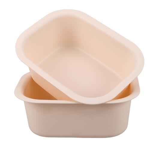 ifundom Lavabo Cambiador para Ñiño de Plástico Pp Blanco, Rectangular, Ligero y Fácil de Limpiar, Adecuado para Baño y Guardería, Paquete de 2 Piezas