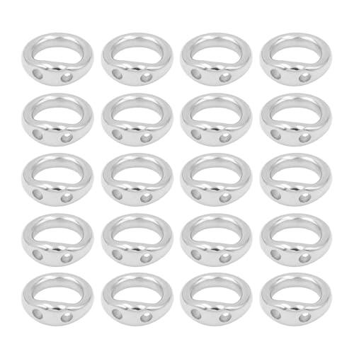 Anillos Conectores Para Joyería | 20 Piezas En Cobre Herramienta Portátil Hecha A Mano - Anillos Metálicos Para Manualidades,Para Abalorios, Llaveros, Pendientes, Collares, Pulseras, Hogar y