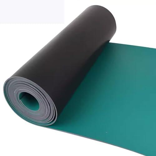 Aioneer Tapete De Mesa Antiestático, Antideslizante, Resistente A Altas Temperaturas, De Goma, Verde, para Banco De Trabajo, para Mantenimiento De Laboratorio-Green-100x250cm/39.3x98.4in