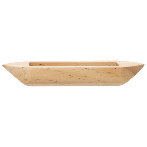 CRAFTHROU Modelo de Barco de Pesca de Madera Apariencia Realista y Función Decorativa para Sala o Dormitorio, Artesanía Rústica y Creativa en Forma de Bote